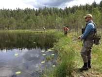 Tilanne kuva seuran järjestämästä perhokalastuksen SM-karsinta kilpailusta.